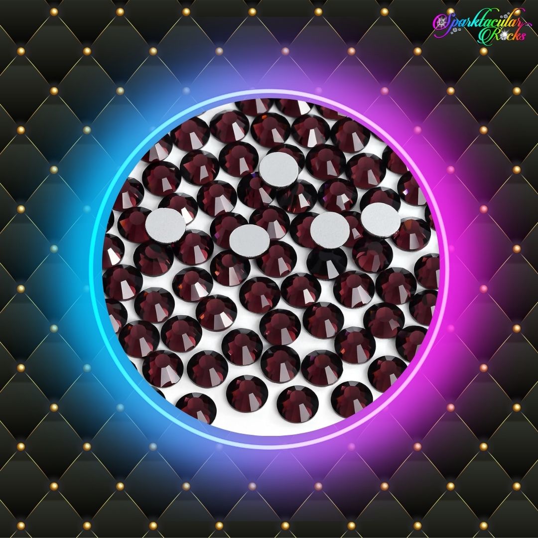 Amethyst Glass Rhinestones