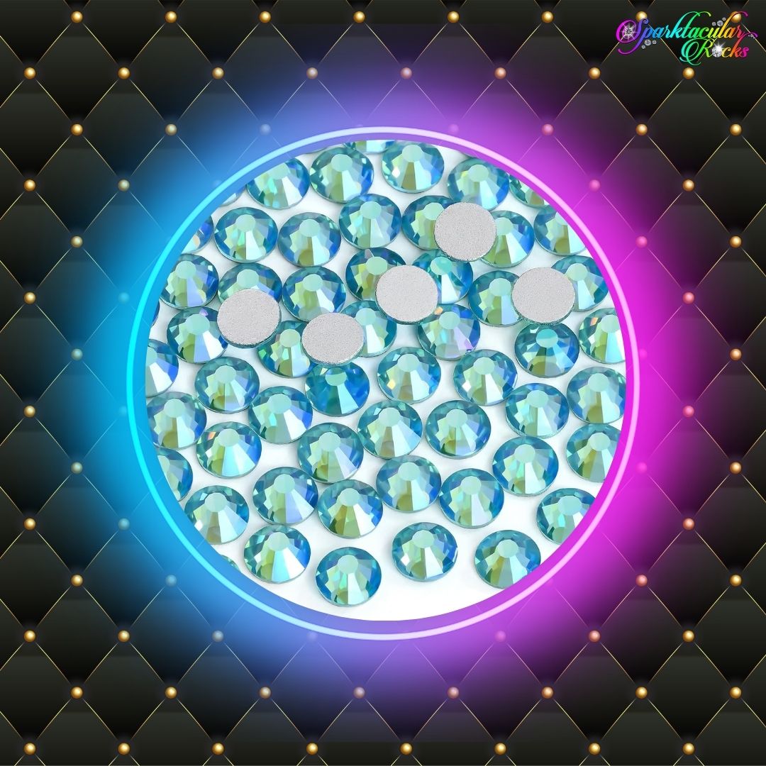 Aquamarine AB Glass Rhinestones