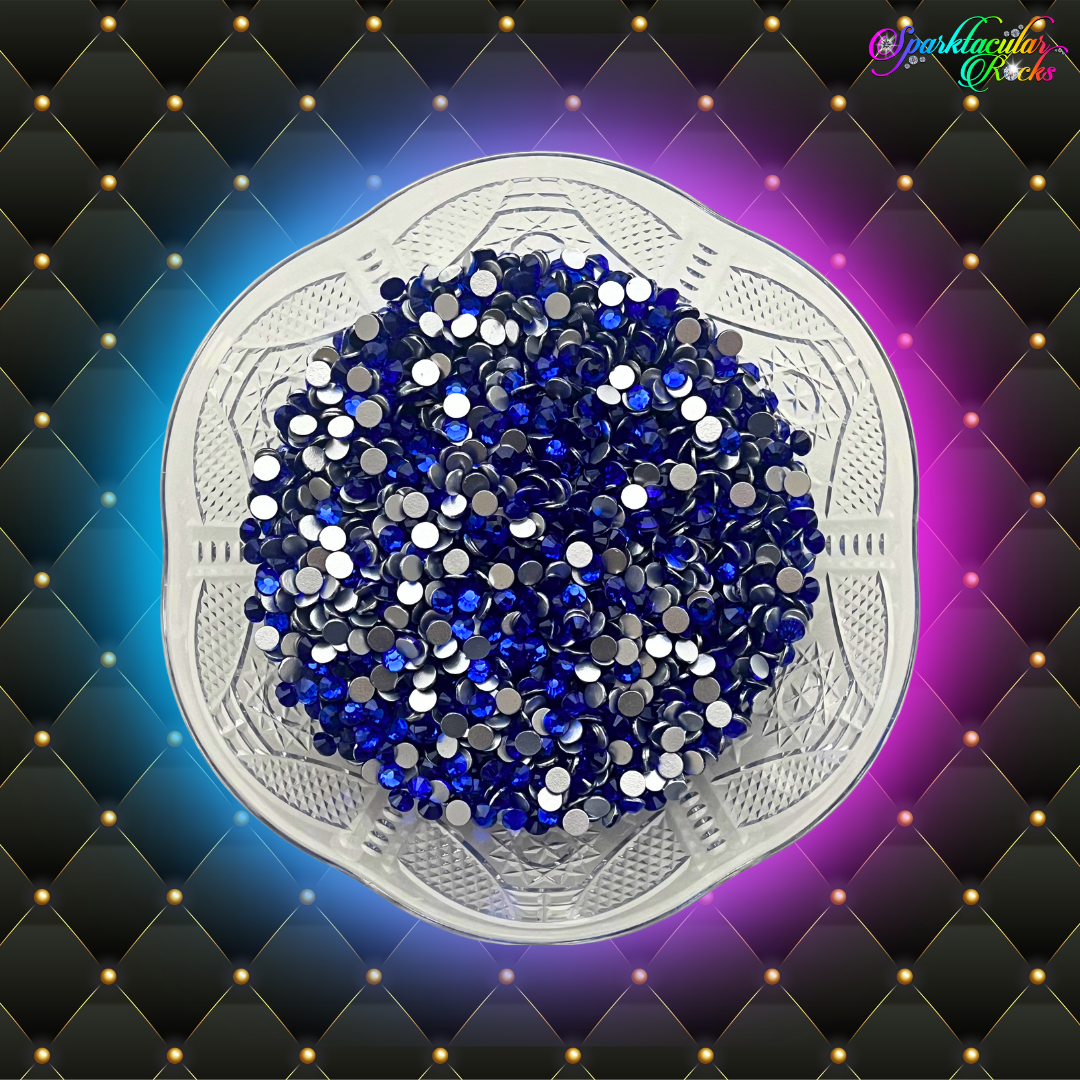 Sapphire Glass Rhinestones