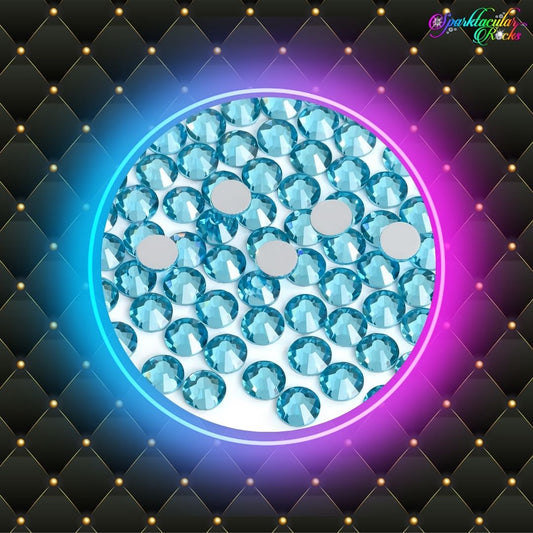Aquamarine Glass Rhinestones