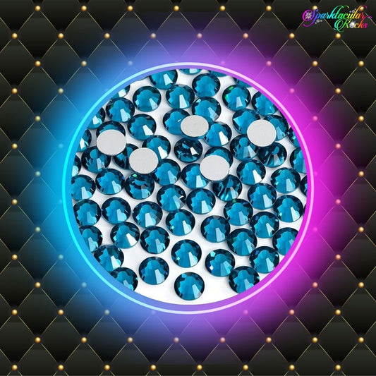 Blue Zircon Glass Rhinestones