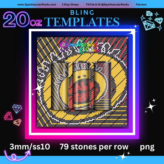 020 Bling Tumbler Template
