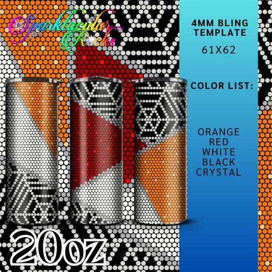 472 Bling Tumbler Template