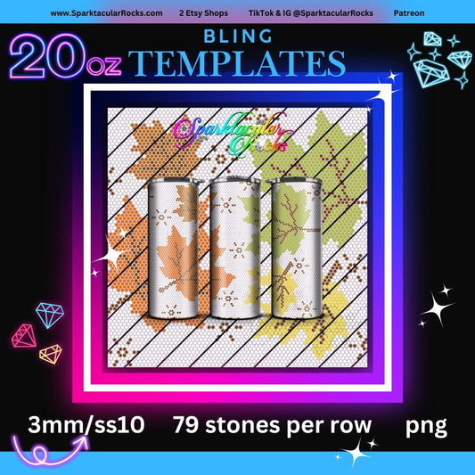 029 Bling Tumbler Template