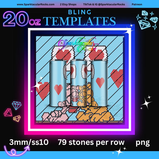 027 Bling Tumbler Template