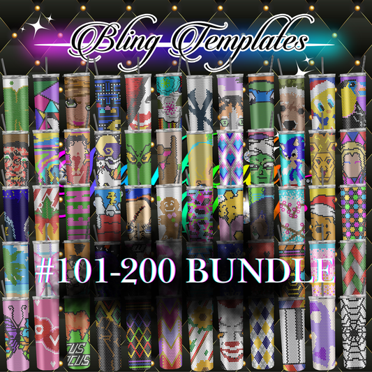 101-200 Bling Template BUNDLE