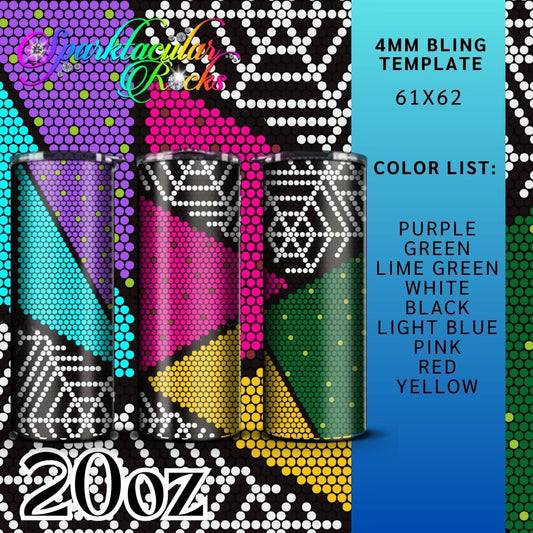 473 Bling Tumbler Template