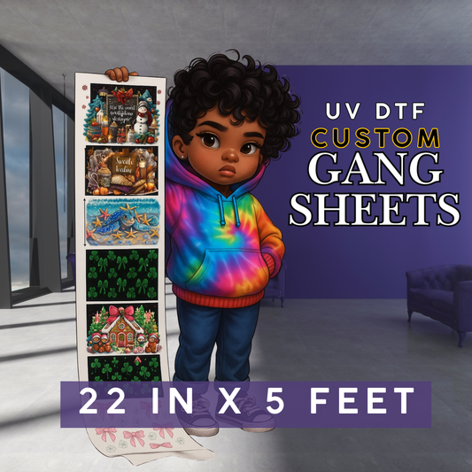 UV-DTF Gang Sheet 22 inches x 5 feet