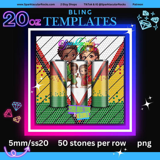 003 Bling Tumbler Template