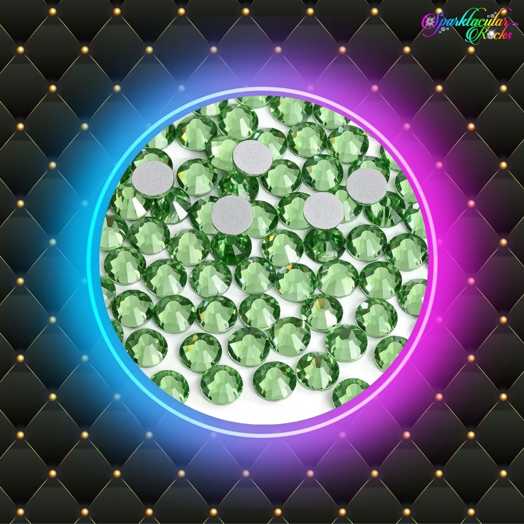 Peridot Glass Rhinestones