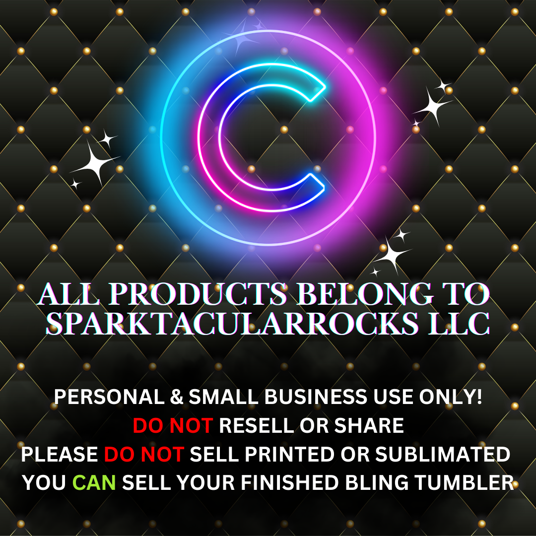 #001 Hairstylist Bling Tumbler Template - 5mm/50 stones per row