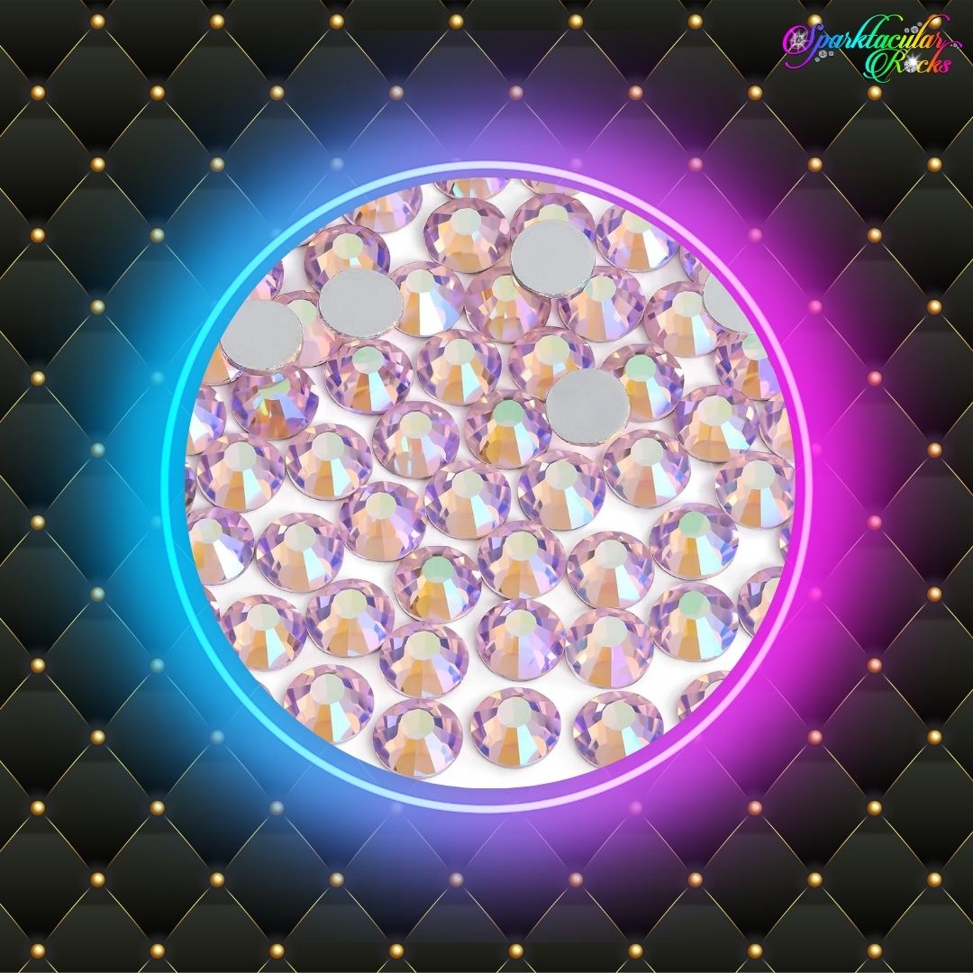 Pink AB Glass Rhinestones