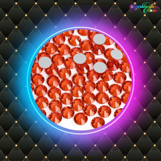 Orange Glass Rhinestones