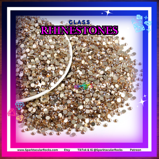 Golden Shadow Glass Rhinestones