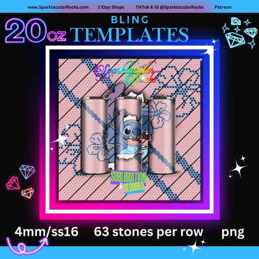 004 Bling Tumbler Template