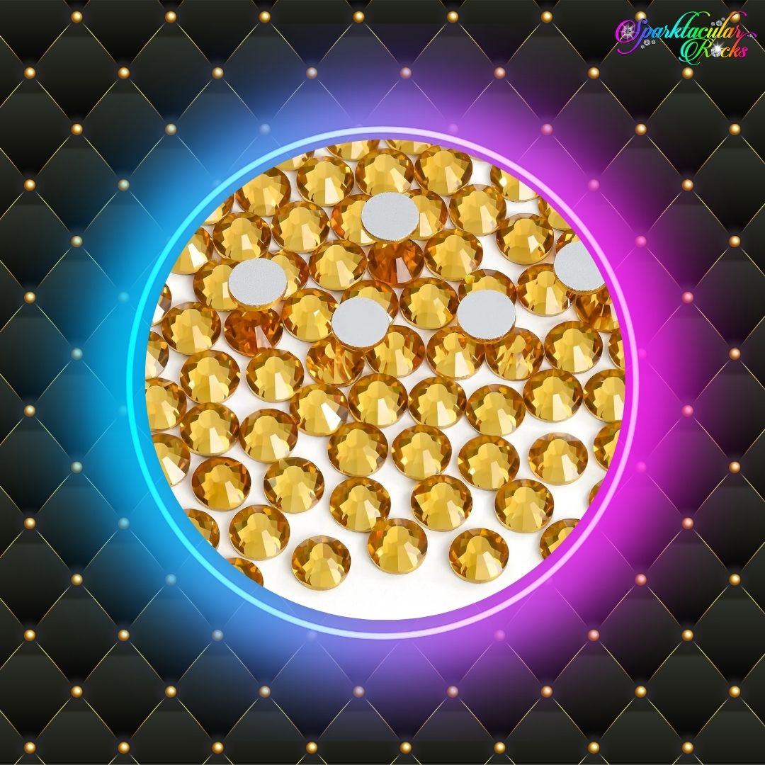 Topaz Glass Rhinestones