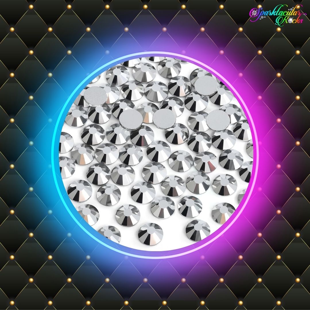 Silver Glass Rhinestones