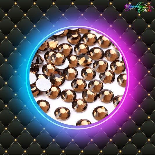 Smoked Topaz Glass Rhinestones