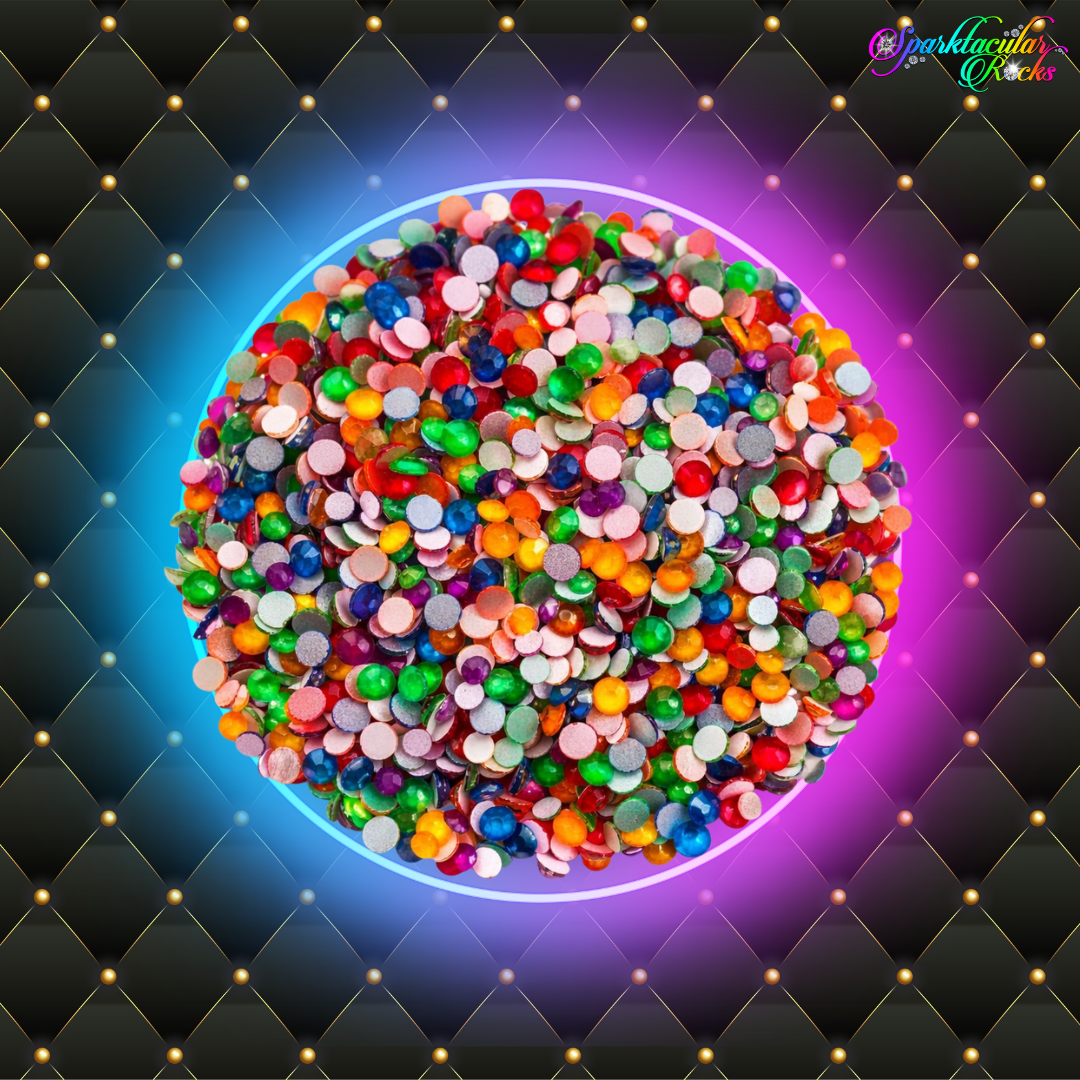 Neon Glass Rhinestones Mix - ss20