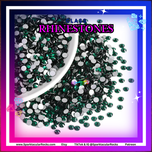 Emerald Glass Rhinestones
