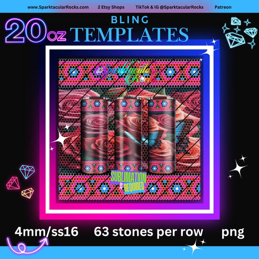 007 Bling Tumbler Template