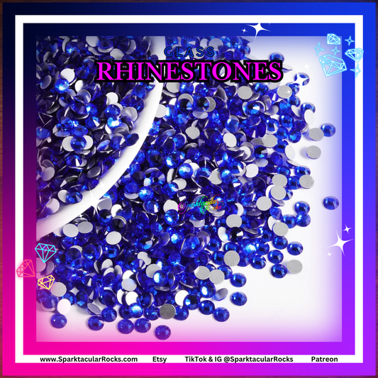 Sapphire Glass Rhinestones