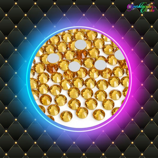 Topaz Glass Rhinestones