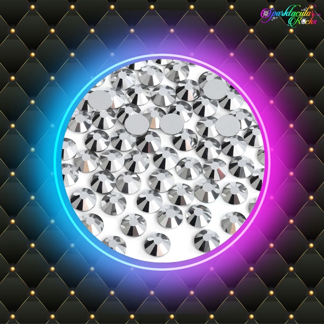 Silver Glass Rhinestones