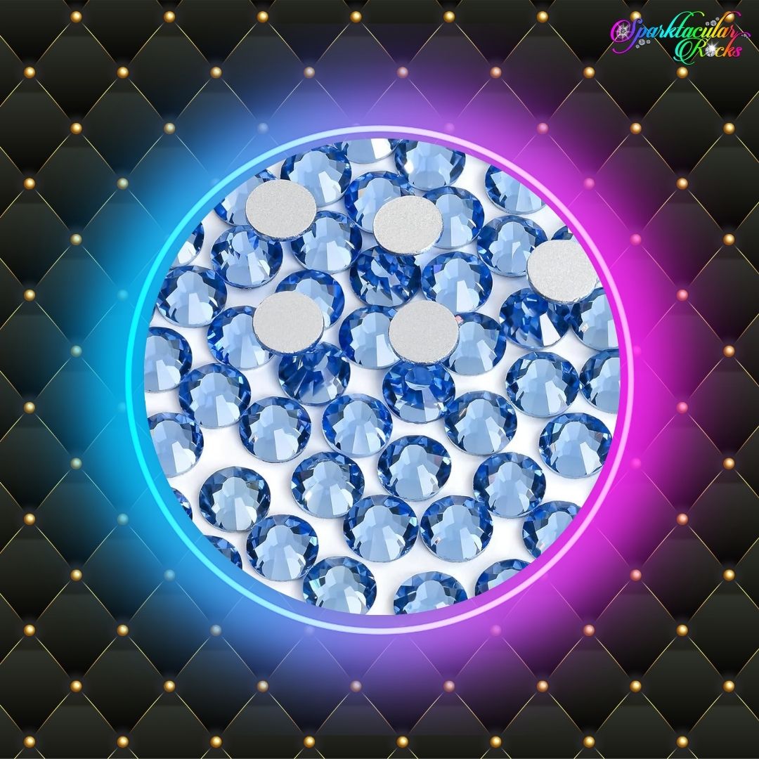 Lt Sapphire Glass Rhinestones