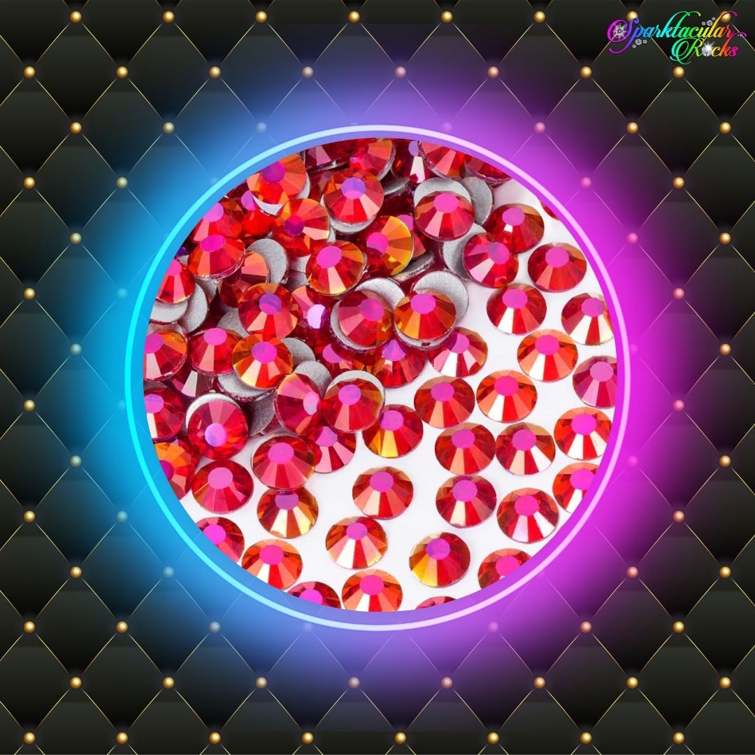 Orange AB Glass Rhinestones