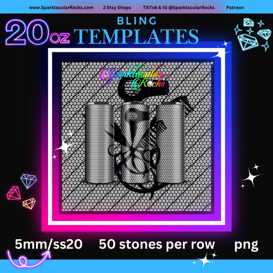 001 Bling Tumbler Template